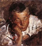 Nikolay Fechin Portrait of boy oil on canvas